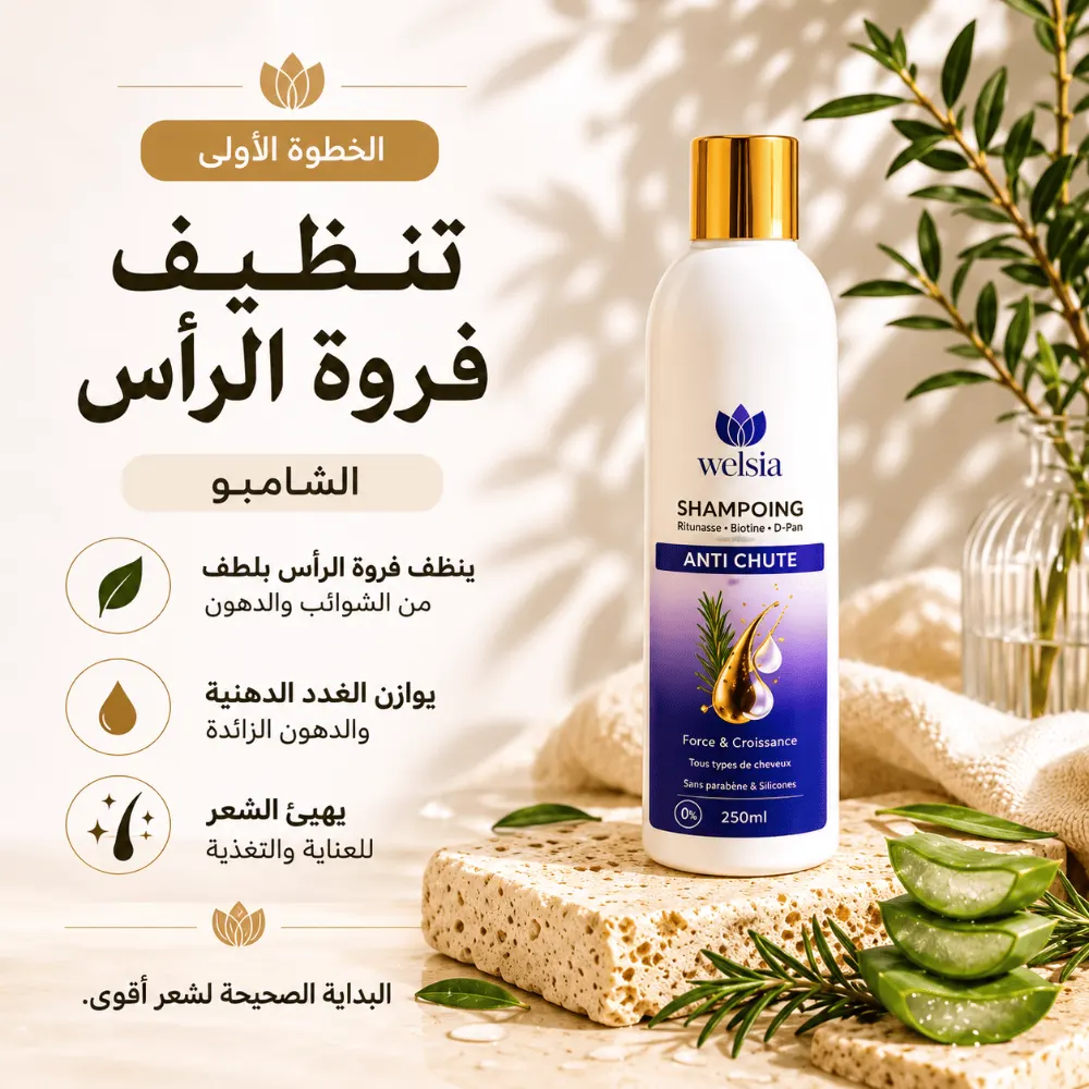 باك العناية بالشعر ضد التساقط Pack anti chute Welsia